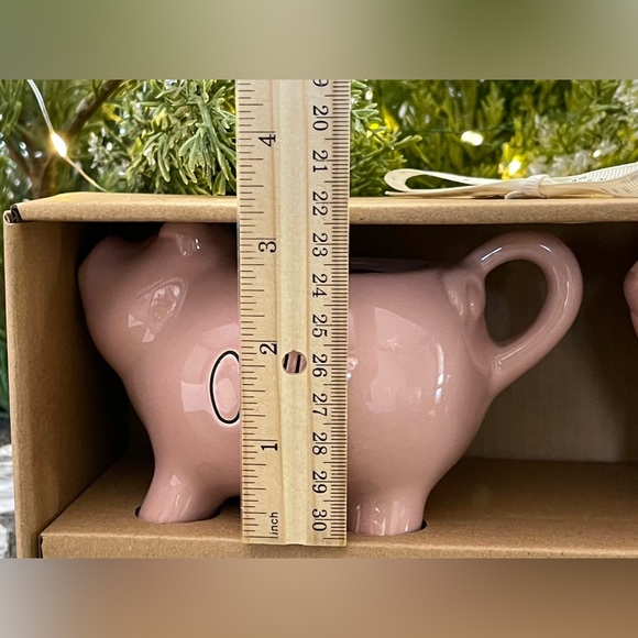 🐖 Brand NEW in Package Rae Dunn Piglet OINK and SNORT Pink Cream & Sugar Set 🐖 - Picture 11 of 14